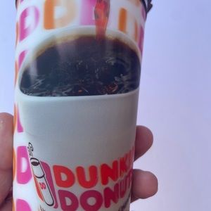 Rare Dunkin Doughnuts lenticular coffee tumbler 99 cent refills
